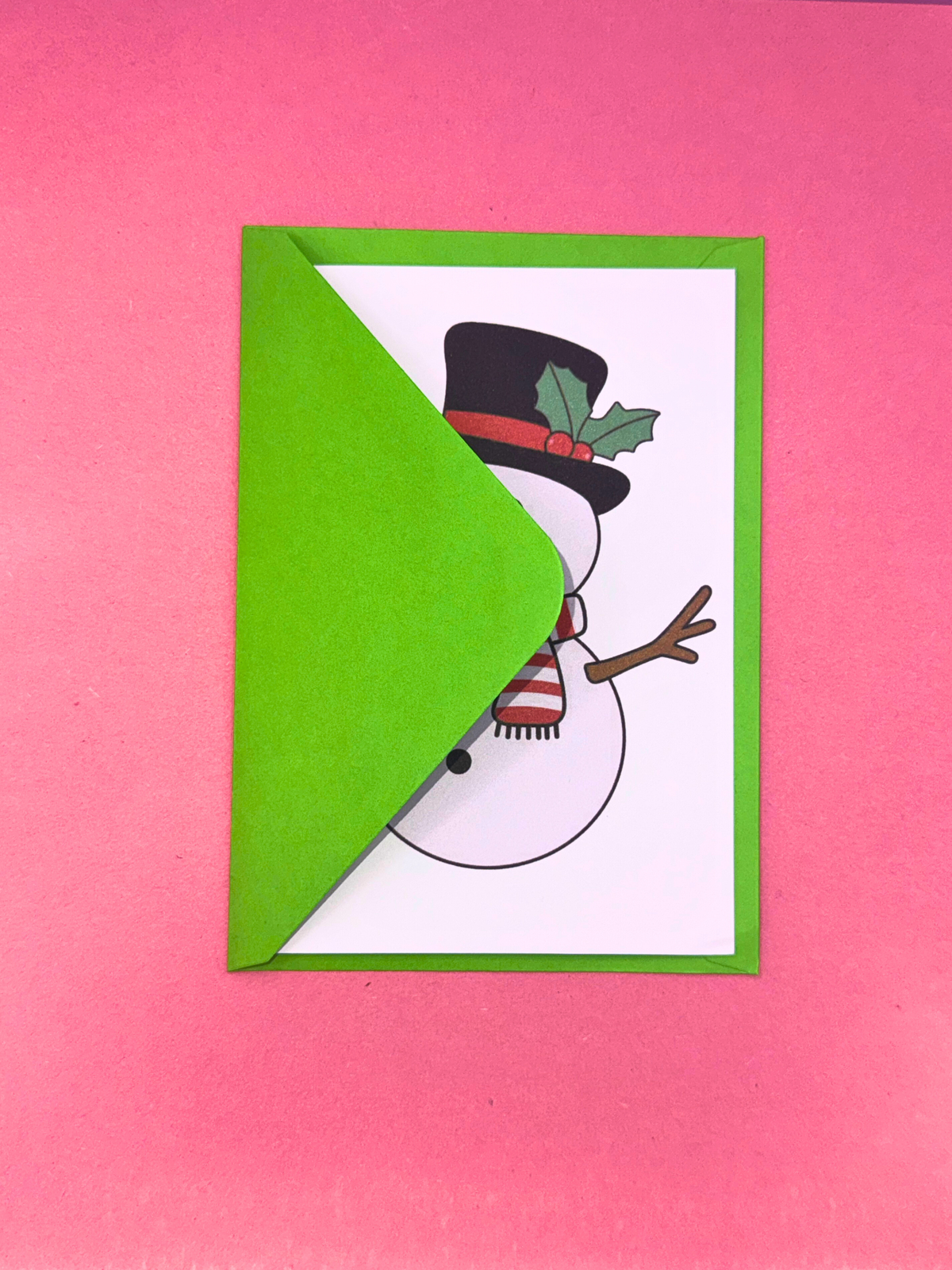 Simple Snowman Christmas Card