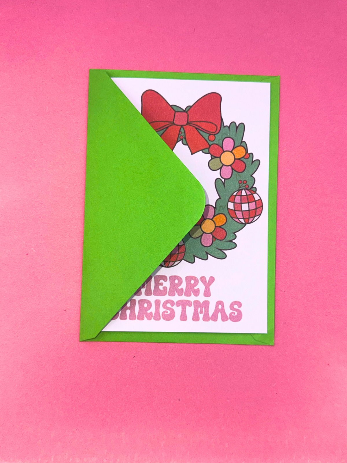 Festive Wreath Christmas Card