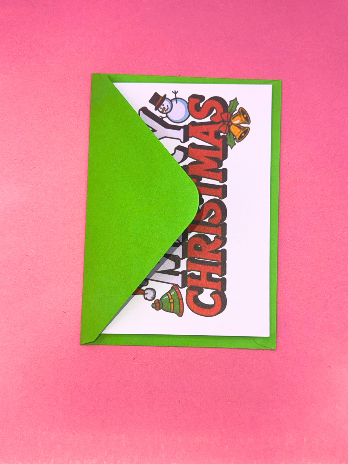 Bold Merry Christmas Christmas Card