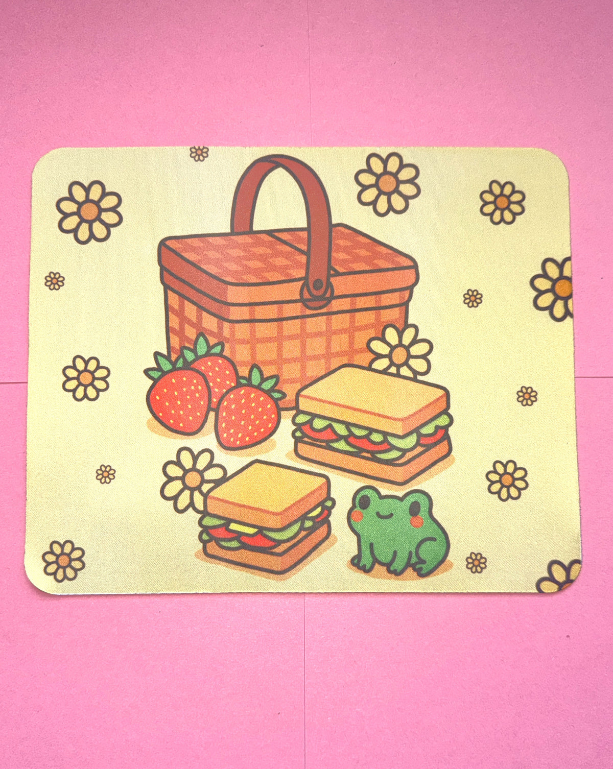 Froggy Picnic Mouse Mat