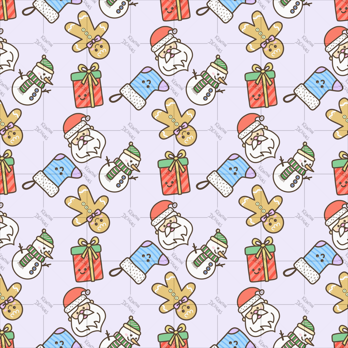Christmas Cheer Seamless Pattern (PATTERN ONLY)
