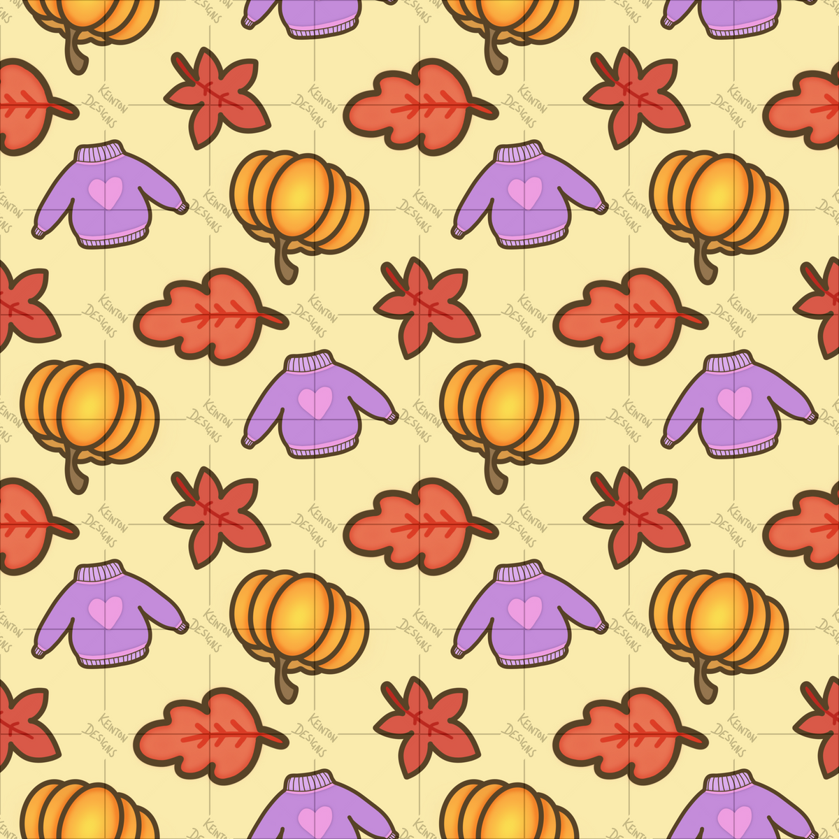 Autumn Vibes Seamless Pattern (PATTERN ONLY)