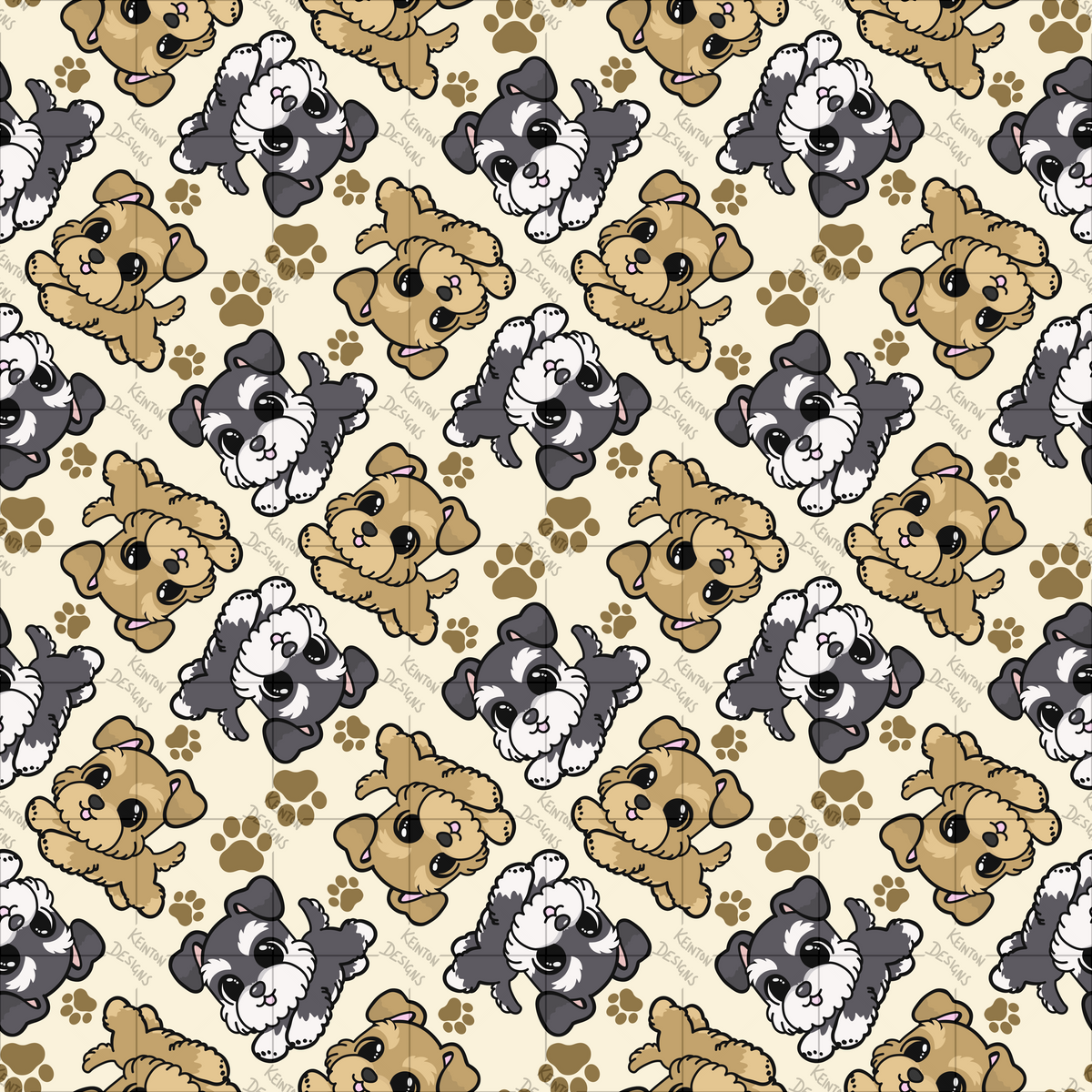 Schnauzer Seamless Pattern (PATTERN ONLY)